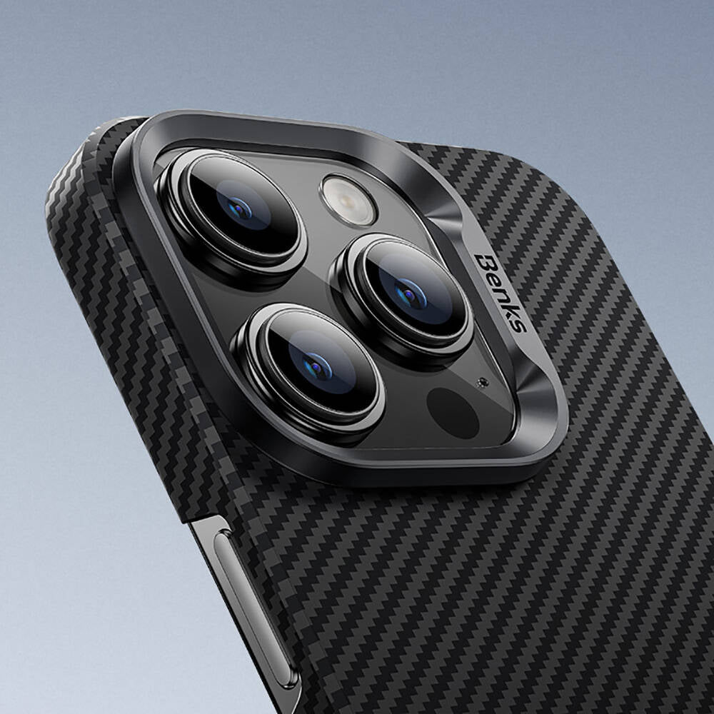 Benks ArmorAir 600D iPhone 16 Plus M-safe Şarj Özellikli Magnetik Kevlar Fiber Kılıf Benks ArmorAir 600D iPhone 16 Plus M-safe Şarj Özellikli Magnetik Kevlar Fiber Kılıf